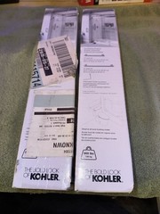 KOHLER Rubicon 9 in. Bathroom 2 Grab Bars in Vibrant Brushed Nickel New