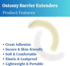 20Pc Ostomy Barrier Strips Hydrocolloid Adhesive Extenders
