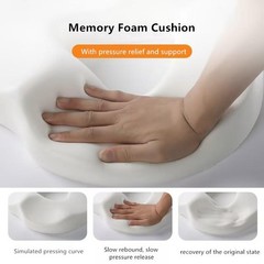 Ergonomic Memory Foam Donut Seat Cushion for Tailbone Pain, Hemorrhoids, Sciatic