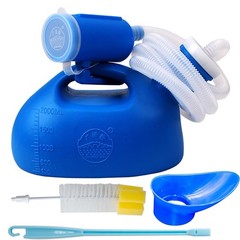 2000ML Portable Urinal for Men and Women, Spill 1 Count (Pack of 1), Blue