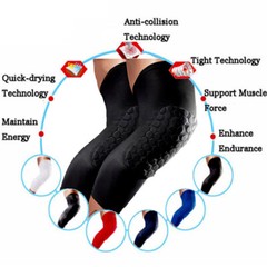 Leg Sleeves Extended Compression Support Knee Brace Basketball Pads Pain Guard