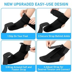Plantar Fasciitis Night Splint Foot Brace with Arch Support Heel Pain Relief