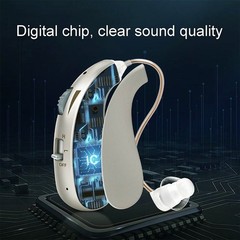 Behind the Ear Sound Amplifier BTE Digital Hearing Aids For Seniors Hearing Loss