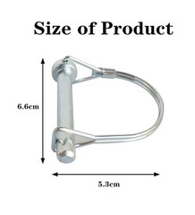 2PCS Knee Walker Universal Locking Pin,Knee Scooter Lock 8mm x 60mm, SILK