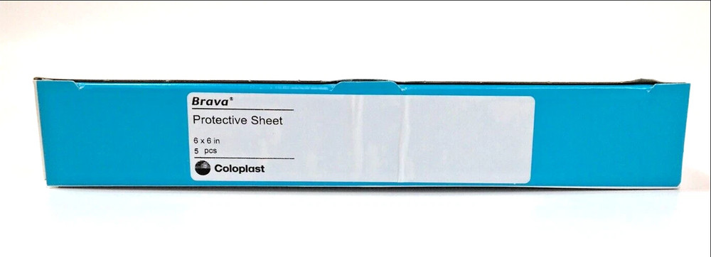 READ EXP NEW Box of 5 Coloplast 032155 Brava 6 x 6 in Protective Sheets NO BOX