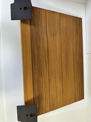 Seachrome Slimline Natural Teak Wood Folding Shower Bench Seat