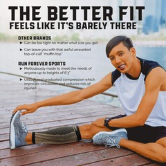 Copper Calf Compression Sleeve 20-30mmHg Graduated Leg Support Sport Mens Womens