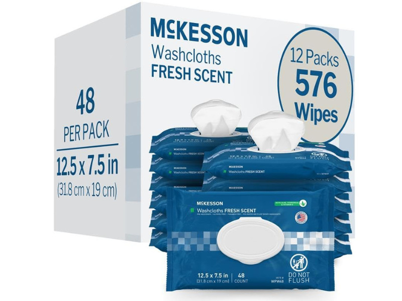 McKesson Personal Cleansing Wipe 7.5 x 12.5″ WPW48 12 Pack 576 Wipes