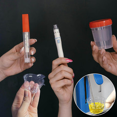 200 Pack Disposable Urine Cups 40ml Collect Urine Specimen Cups Plastic Urine