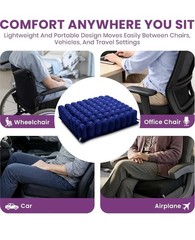 ProActive Inflatable Wheelchair Seat Air Cushion – 20″x18″x4” – High Profile –