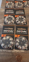 107 Rayovac Size 13 Loud N’ Clear Hearing Aid Batteries1.45v Exp.7/2026 & 4/2027
