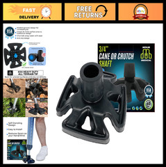 Heavy Duty All Terrain Cane Tip – Sand, Snow, Dirt & Rain Grip – 3/4″ Black