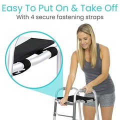 Vive Walker Tray for Folding – (w/Cup Holder) – Adult Mobility Black