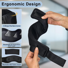 Cervical Neck Brace for Neck Pain, Ice Silk Lightweight Neck Pillow for Office &