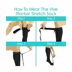 Vive Plantar Fasciitis Stretch Sock – Non Slip Calf Relief. PAIN RELIEF!! LARGE