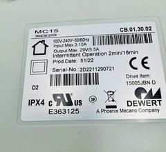 Drive Control Box For P902 P1752 P2002 Beds CB.01.30.02 15005JBN-D Dewert MC15