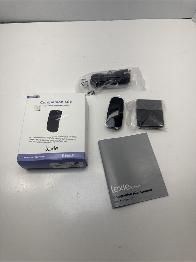 Companion Microphone: Lexie Lumen Hearing Aid – Black