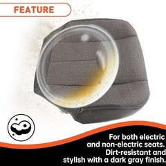 Front Driver Side Bottom Seat Cover Compatible with 2003-2007 Chevy Silverado