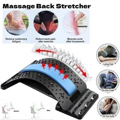 Back Stretcher Spine Board Pain Relief Lumbar Support Corrector Adjustable Ortho