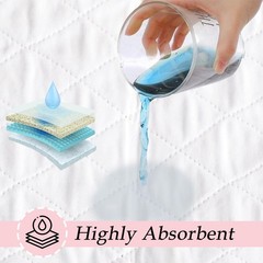 2 Pack! Wave Medical Heavy Absorbency Washable 34×36 Underpads, Made in The USA