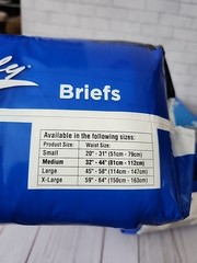 Rely Incontinence Briefs Maximum Underwear 16 Pack Size Medium Lot of 2