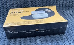 Audien Atom Pro 2 Rechargeable OTC Hearing Aids In-Ear Sound Amplifier UV Case