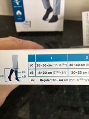 Jobst 2 Packages For Men Ambition Sz 1 Navy Knee Socks 15-20