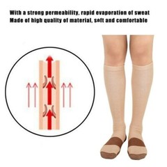 Copper 3 Pairs Compression Socks Running 30 – 40 mmHG Foot Pain Relief S/2XL
