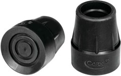 Carex Cane Tips 1″ Metal Reinforced 2 ct (A720-00) BLACK 1 pair