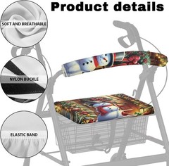Christmas Walker Accessories for Seniors Soft Rollator Walker Seat and Backre…