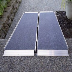 EZ-Access 6ft Suitcase Singlefold AS Portable Ramp, Black, w/ Top Lip Extension