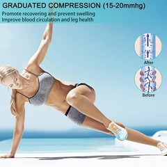 Comfortable Closed Toe Zipper Compression Socks – Multicolor for Daily Use