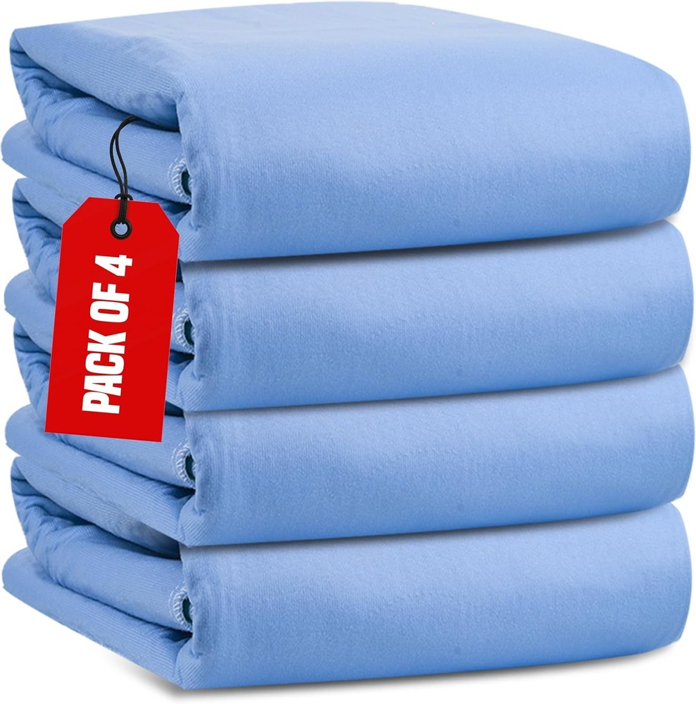 Epicessentials Incontinence Bed Pads 34×36 Inches (Pack of 4), Green/Blue