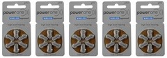 PowerOne Size 312 Hearing Aid Batteries – 30 count
