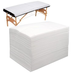 100pcs Massage Table Sheets, Disposable Bed Sheets Soft Non woven White-100PC