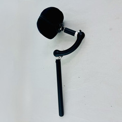 Wheelchair Headrest Black Head Rest Concave Small Adjustable 6 in x 4 in