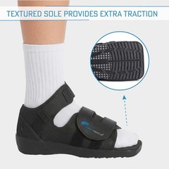 Square Toe Medical Post Op Shoe Lightweight Non-Slip Adjustable Orthopedic Large