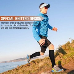 S M L XL 2XL Wide Calf Plus Size Compression Socks Women Men 15-20mmHg Unisex