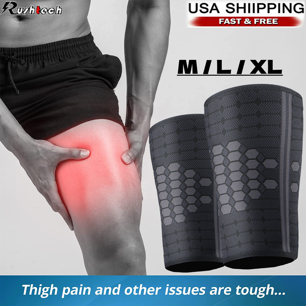 Leg Brace Compression Support Hip Sciatica Nerve Pain Relief Thigh Hamstring Gym