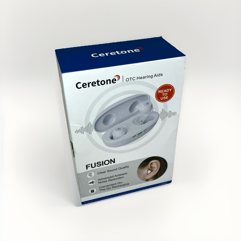 Ceretone Fusion OTC Adavanced Hearing Aids | CE-A61AT | Rechargeable – Brand New