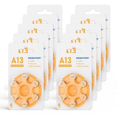 60Pcs -300Pcs Size 13 Hearing Aid Batteries A13 PR48 1.45V Zinc air Mercury free
