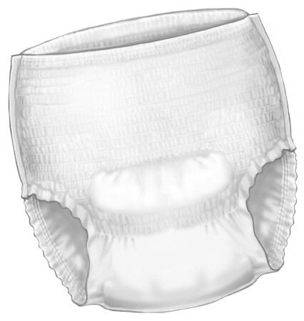 Adult Absorbent Underwear Simplicity Extra Pull On Medium Moderate Absorb CS/100