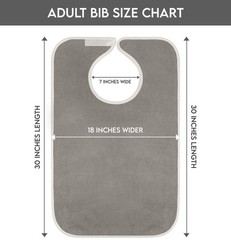 Utopia Towels 3 Pack Premium Unisex Adult Bibs for Elderly Women Men,…