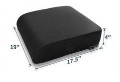 YOUFI Black Memory Foam Cooling Gel Seat Cushion, Non-Slip, Removable Cover