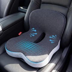 Machine Washable Ergonomic Car Seat Cushion – Ideal for Back Support & Relief