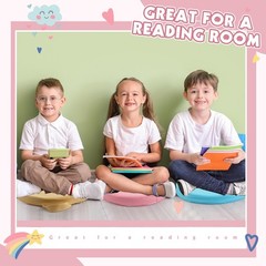 12 Pcs Floor Cushions Classroom Flexible Floor Seating with Handle for in Hom…