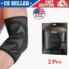 2X Elbow Brace Compression Support Sleeve Arthritis Tendonitis Reduce Joint Pain