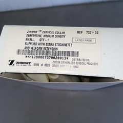 Zimmer Cervical Collar Serpentine M Density Universal W/Extra Stockinette b053