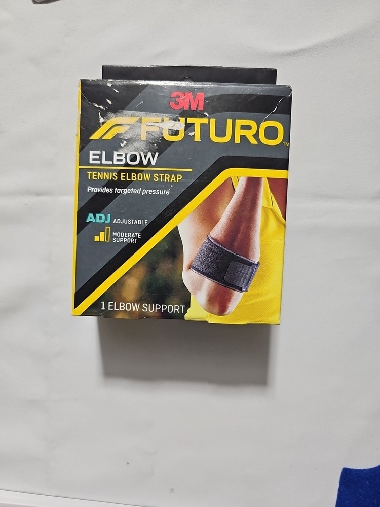 3M Futuro Tennis Elbow Strap – Moderate Support Adjustable To Fit – Black