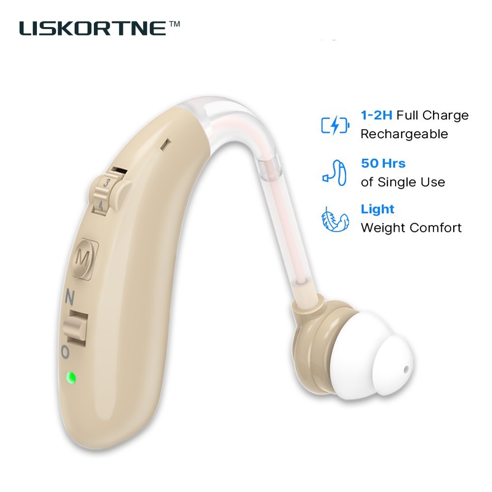 Rechargeable Digital Hearing Aids Advanced Noise Canceling For Elderly Users